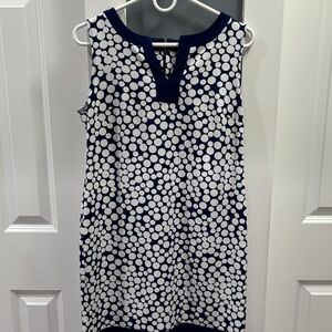 Amanda Lane Navy and White Polka Dot Shift